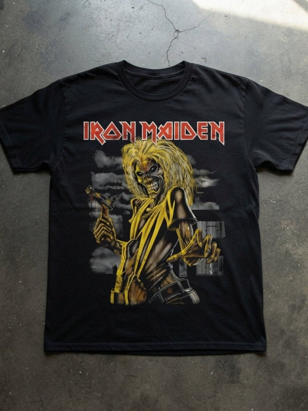 Iron Maiden Eddie Vintage Heavy Metal Graphic T-Shirt